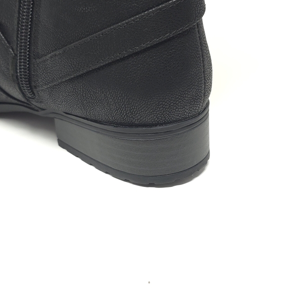 LifeStride Xtrovert Black Wide Calf Riding Boots Water-Resistant - Picture 9 of 12